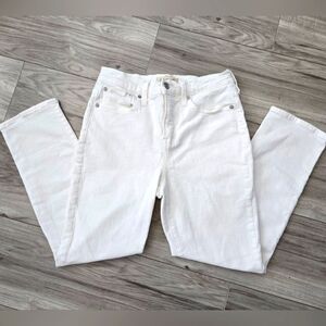 Madewell Women's Straight Leg Jeans in White-Size 26P